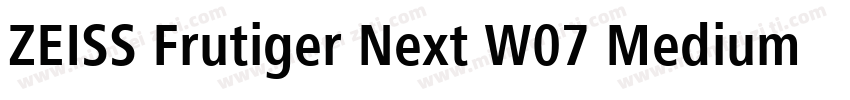 ZEISS Frutiger Next W07 Medium字体转换